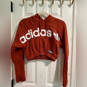 xs adidas cropped hoodie